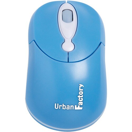 Urban Factory Crazy Mouse - Optical - Cable - Blue - USB - 800 dpi - Scroll Wheel - 3 Button(s) - Symmetrical USB WIRED MO