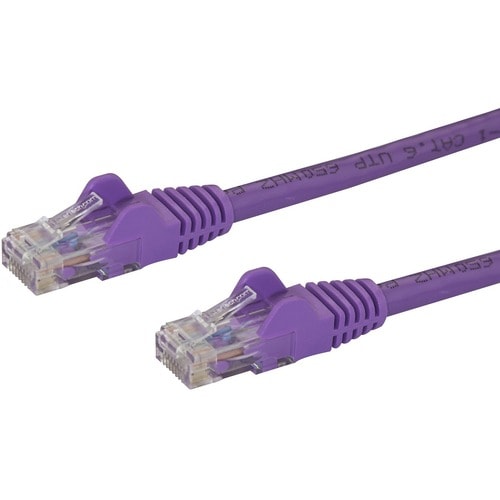 StarTech.com Cavo di rete Cat 6 - 100% Rame - Cavo Patch Ethernet Gigabit viola da 2m antigroviglio - Cable for Dispositiv