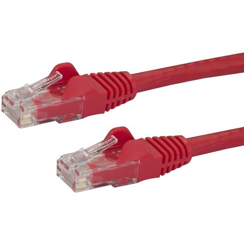 StarTech.com Cavo di rete Cat 6 - 100% Rame - Cavo Patch Ethernet Gigabit rosso antigroviglio - 100% Rame - 2m - Estremità