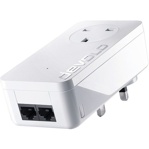 devolo dLAN 550 Duo+ Powerline Network Adapter - 1 - 2 x Network (RJ-45) - 500 Mbit/s Powerline - 400 m Distance Supported