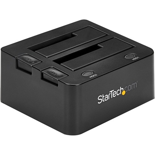 StarTech.com USB 3.0 Dual Hard Drive Docking Station with UASP for 2.5 / 3.5in HDD / SSD - USB 3.5" SATA HDD / SSD Dock - 