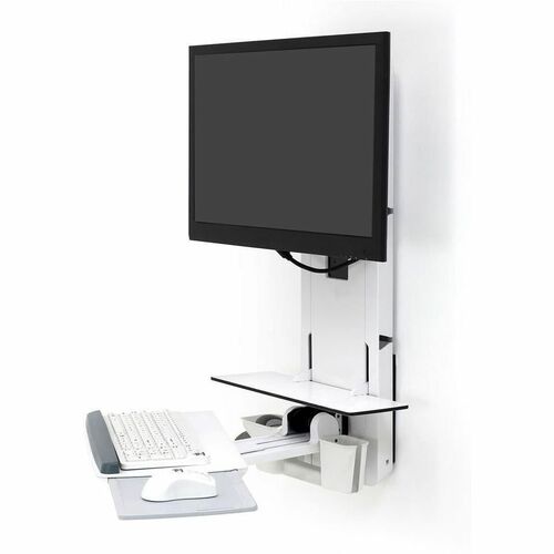 Ergotron StyleView para Monitor, Teclado, Rato, Scanner - Branco - Altura ajustável - 61 cm (24") Suporte de ecrã - 14.97 