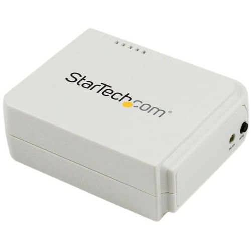 StarTech.com 1 Port USB Wireless N Network Print Server with 10/100 Mbps Ethernet Port - 802.11 b/g/n - ISM Band - 2.40 GH