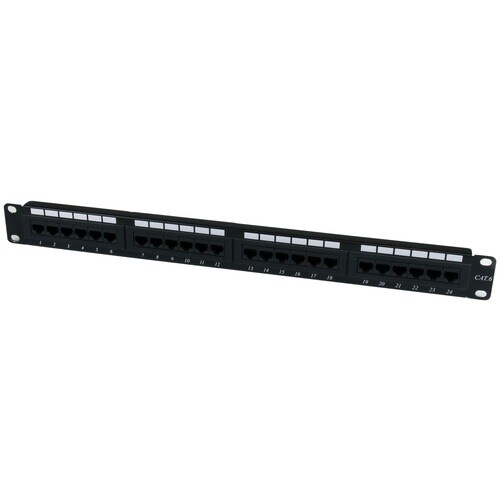 StarTech.com 24 Port 1U Rackmount Cat 6 110 Patch Panel - 24 port Network Patch Panel - RJ45 Ethernet 110 type Rack Mount 