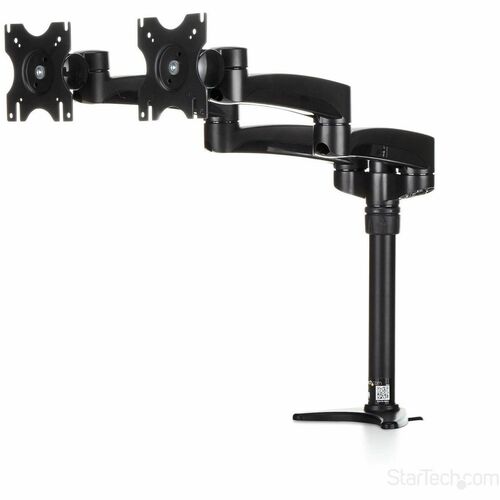 StarTech.com Desk Mount Dual Monitor Arm, Dual Articulating Monitor Arm, Height Adjustable, For VESA Monitors up to 24" (2