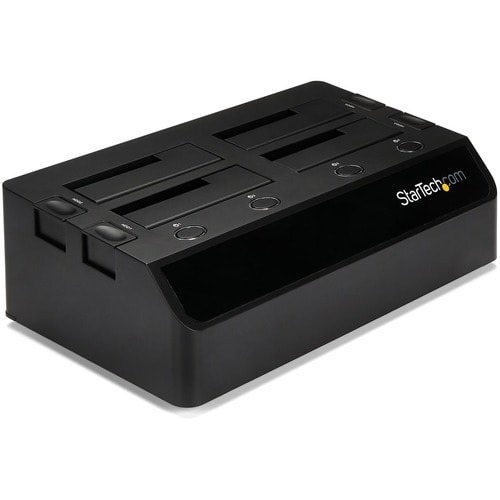 StarTech.com 4-Bay USB 3.0 to SATA Hard Drive Docking Station, 2.5/3.5" SATA III (6Gbps) SSD/HDD Dock, USB Hard Drive Bay,