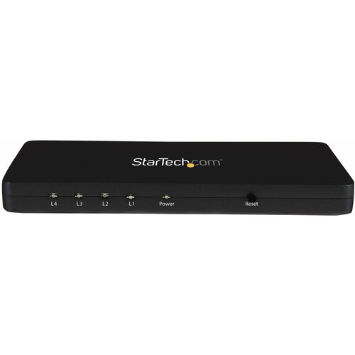 StarTech.com Sdoppiatore Splitter HDMI 4k @ 30hz 1x4 porte con custodia in alluminio - a 30 Hz - 1 x Ingresso HDMI - 4 x U