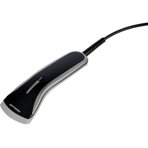 Opticon OPR2001 Handheld Barcode Scanner - Cable Connectivity - Black - 100 scan/s - 1D - Laser - Bi-directional - Serial 