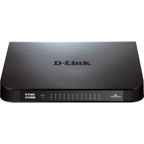 Commutateur Ethernet D-Link GO-SW-24G 24 Ports - 10/100/1000Base-T - 2 Couche supportée - Bureau, Fixation au mur