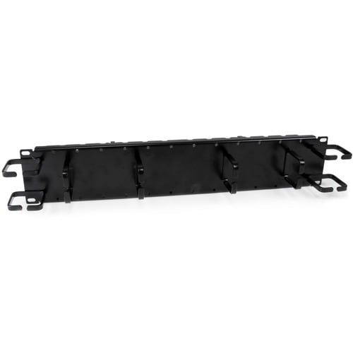 StarTech.com 2U Double-Sided Horizontal / Vertical Cable Management Panel with Finger Duct & D-Ring Hooks - Rack Cable Org