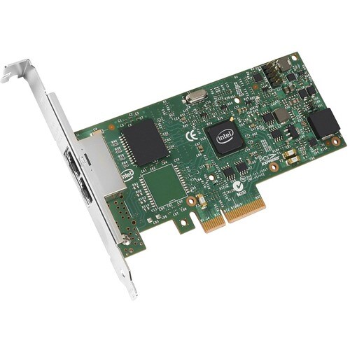 Intel I350 I350-T2 Gigabit Ethernet Card for Server - 10/100/1000Base-T - Plug-in Card - PCI Express 2.1 x4 - Full Height 