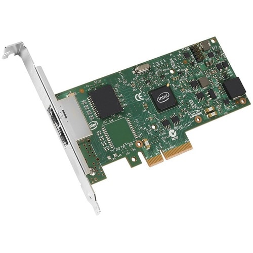 Intel I350 I350-T2 Gigabit Ethernet Card for Server - 10/100/1000Base-T - Plug-in Card - PCI Express 2.1 x4 - Full Height 