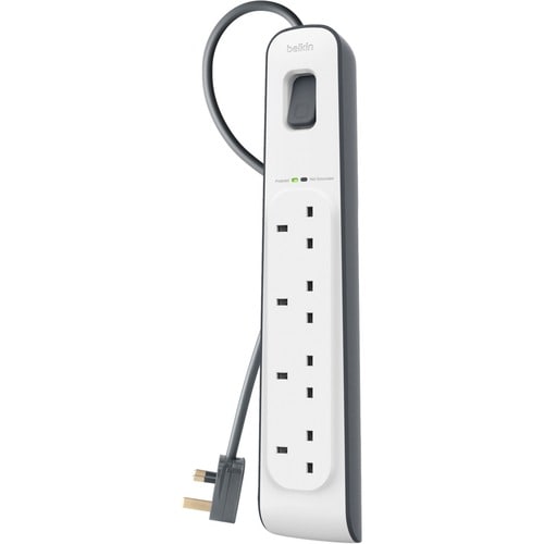 Belkin Essential Surge Suppressor/Protector - 4 x AC Power - 525 J - 2 m - External