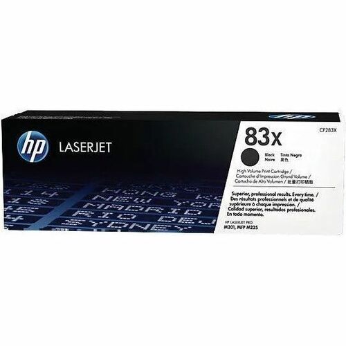 HP 83X (CF283X) Original High Yield Laser Toner Cartridge - Single Pack - Black - 1 Each - 2200 Pages