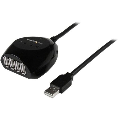 StarTech.com Cavo prolunga attivo USB HUB a 4 porte - Cavo Estensione amplificato USB 2.0 Maschio / Femmina da 15 m - 4 To