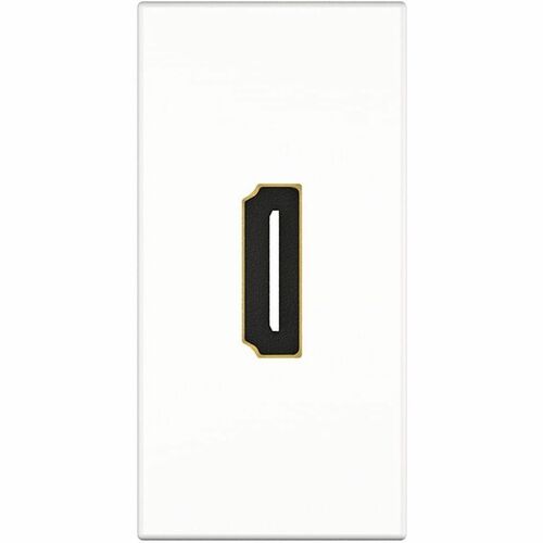 KINDERMANN Konnect flex 45 click Frontplatte - 1 x Gesamtzahl Buchse(n) - Plastik - Weiß - 1 x Geladene Buchse(n) - 1 x HD