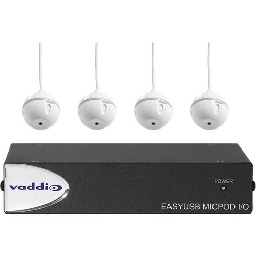 Vaddio EasyUSB MicPOD I/O and Four Ceiling MicPODS