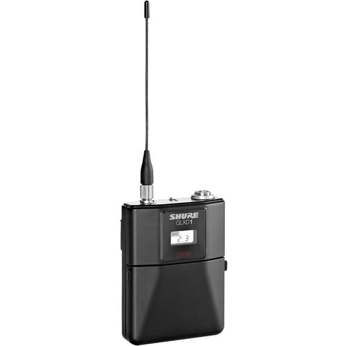 Shure QLXD1 Bodypack Transmitter - 470 MHz to 534 MHz Operating Frequency - 20 Hz to 20 kHz Frequency Response - 330.05 ft