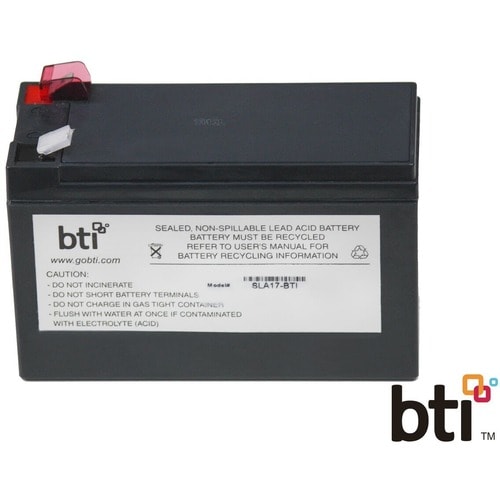 BTI Replacement Battery RBC17 for APC - UPS Battery - Lead Acid - Compatible with APC UPS BE850G2 BE650G1 BR700G BX850M BE