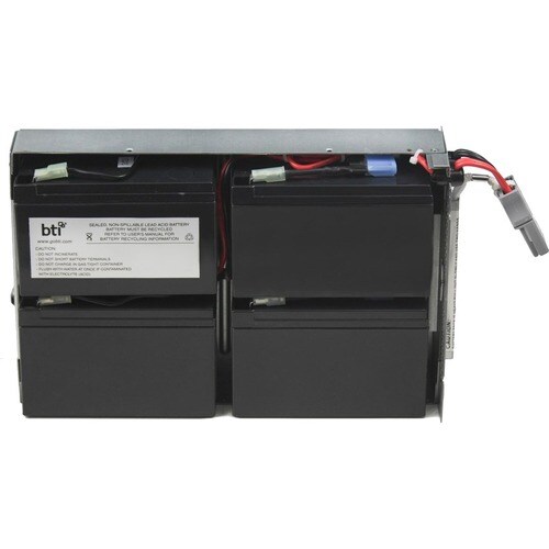 BTI Replacement Battery RBC132 for APC - UPS Battery - Lead Acid - Compatible with APC SMT1000RMI2U UPS