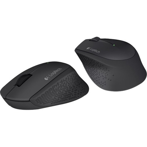 Logitech M280 Wireless Mouse - Black - Optical - Wireless - Radio Frequency - Black - USB - 1000 dpi - Scroll Wheel - 3 Bu