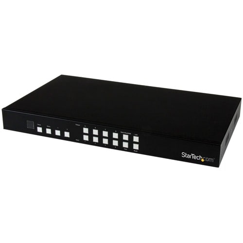 StarTech.com 4x4 HDMI Matrix Switch with Picture-and-Picture Multiviewer or Video Wall - 1920 x 1200 - WUXGA - 4 Input Dev
