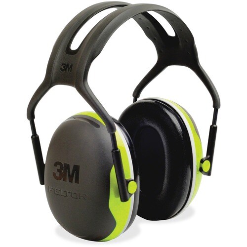 Peltor X4A Earmuffs - Noise, Noise Reduction Rating Protection - Steel, Steel - Black, Green - Lightweight, Comfortable, C