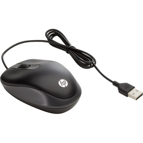 HP Mouse - USB - Optical - 2 Button(s) - Cable - 1000 dpi - Scroll Wheel - Symmetrical