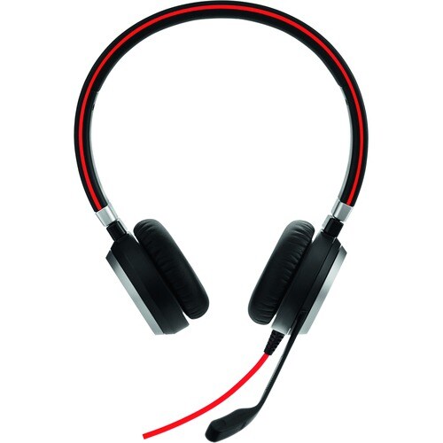 Jabra EVOLVE 40 Wired Over-the-head Stereo Headset - Binaural - Supra-aural - Noise Cancelling Microphone - Noise Cancelin