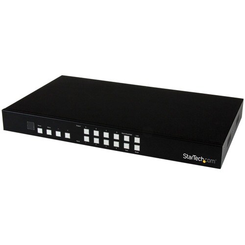 StarTech.com 4x4 HDMI Matrix Switch with Picture-and-Picture Multiviewer or Video Wall - 4x4 Matrix Switch with Video Comb