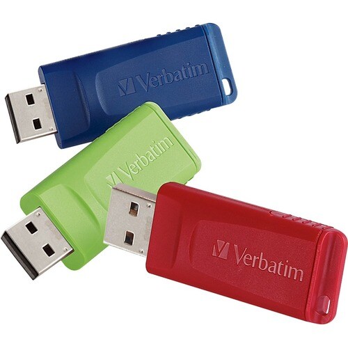 8GB Store 'n' Go® USB Flash Drive - 3pk - Red, Green, Blue - 8GB - 3pk - Red, Green, Blue