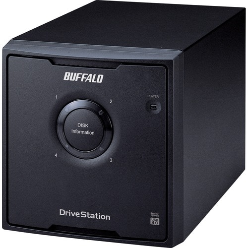 BUFFALO DriveStation Quad USB 3.0 4-Drive 24 TB Desktop DAS (HD-QH24TU3R5) - SATA - RAID JBOD/0/1/5/10 - 4 x 6 TB Drives I