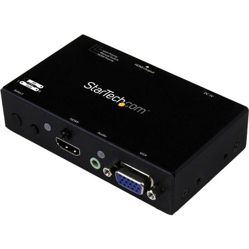 StarTech.com 2x1 HDMI+VGA to HDMI Converter Switch w/ Automatic and Priority Switching â€" Multi-format HDMI and VGA to HD