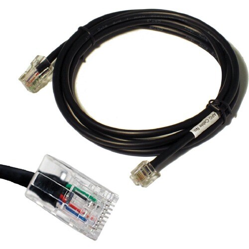 Cable de red apg - 1,52 m RJ-12/RJ-45 - para Caja, Impresora - 1 - Extremo Secundario: 1 x 6-pin RJ-12 Network - Male - Negro