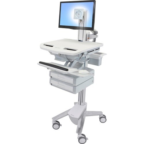 Ergotron StyleView SV44 Height Adjustable Display Stand - Up to 24" (60.96 cm) Screen Support - 17.69 kg Load Capacity - 1