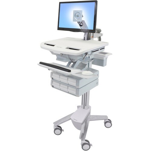 Alzata per monitor Regolabile in altezza Ergotron StyleView SV43 - Fino a 61 cm (24") Supporto schermo - 16,78 kg Capacità