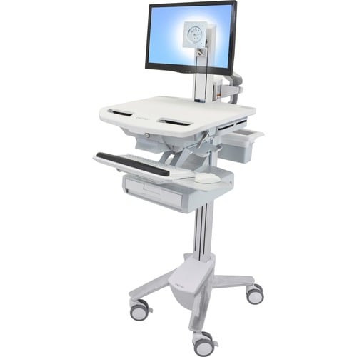 Ergotron StyleView SV44 Height Adjustable Display Stand - Up to 61 cm (24") Screen Support - 19.96 kg Load Capacity - 128.