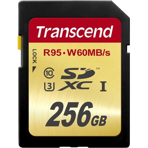 Transcend 256 GB Class 10/UHS-III SDXC - 95 MB/s Read - 60 MB/s Write