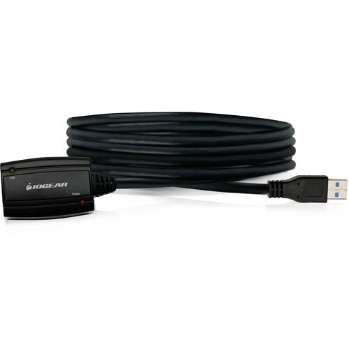 IOGEAR USB 3.0 BoostLinq - 16.4ft (5m) - 16.40 ft USB Data Transfer Cable for Hub, Webcam, Hard Drive, Printer - First End