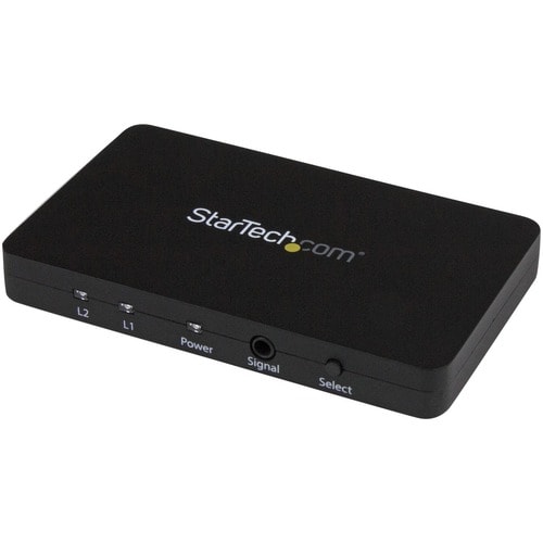 StarTech.com 2-Port HDMI Automatic Video Switch w/ Aluminum Housing and MHL Support - 4K 30Hz - 3840 × 2160 - 4K - 1080p -