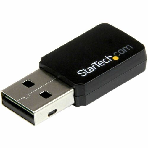 StarTech.com IEEE 802.11ac Wi-Fi Adapter for Desktop Computer, Notebook - USB 2.0 - 433 Mbit/s - 2.48 GHz ISM - 5.83 GHz U