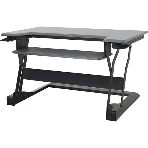 Ergotron WorkFit Workstation - Rechteck Top - Höhenverstellbar - 889 mm Table Top Width x 584,20 mm Tischplatte Tiefe x 88