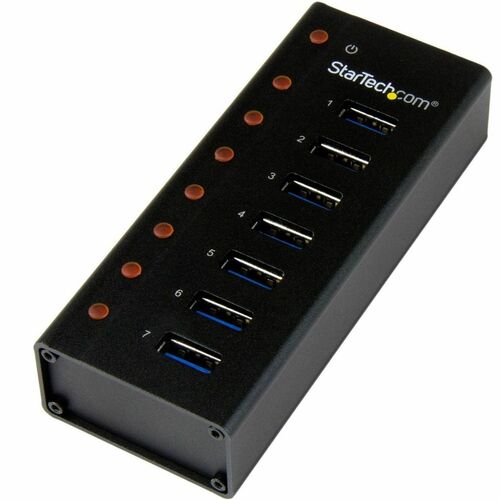StarTech.com Hub USB 3.0 à 7 ports - Concentrateur USB à montage mural / sur bureau avec boîtier métallique - 7 Total de p