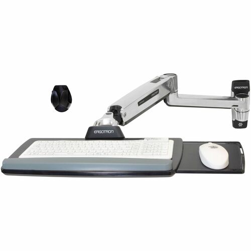 Ergotron Montagearm für Tastatur - Poliertes Aluminium - Höhenverstellbar - max. 2,27 kg Traglast