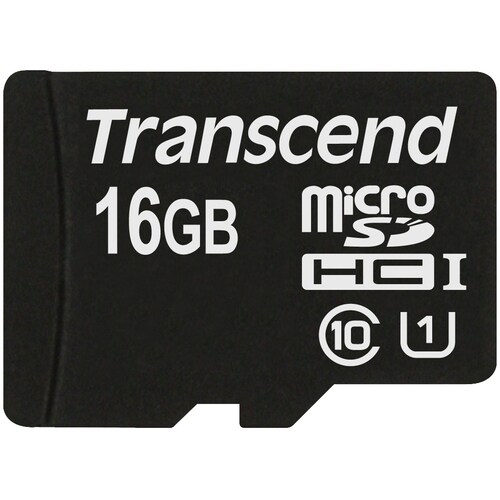 Transcend Premium 16 GB Class 10/UHS-I microSDHC - Lebenslang Garantie