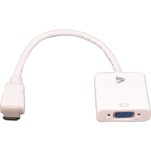 V7 CBLHDAV-1E 10 cm HDMI/VGA Videokabel für Videogerät, Notebook, Projektor, Ultrabook, Monitor, Desktop-Computer - Zweite
