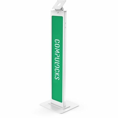 Support de sol de sécurité personnalisable VESA - Support de sol d'affichage inclinable - Blanc - Montage compatible VESA 