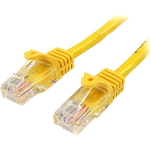StarTech.com 2 m Yellow Cat5e Snagless RJ45 UTP Patch Cable - 2m Patch Cord - Ethernet Patch Cable - RJ45 Male to Male Cat