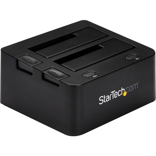 StarTech.com Dual-Bay USB 3.0 to SATA and IDE Hard Drive Docking Station, 2.5/3.5" SATA III and IDE (40 pin), SSD/HDD Dock