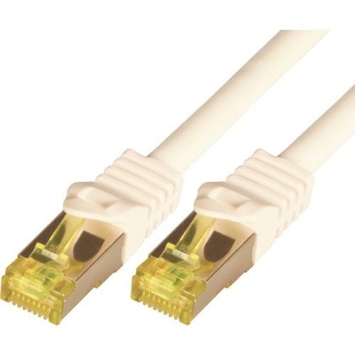 CAT7 SFTP RJ45 LSZH 1M WHITE 10GBIT RAW PATCH CABLE
